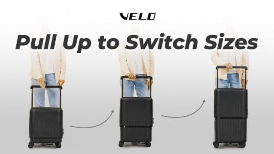 VELO Luggage: 3-in-1 Expandable Hardside Luggage