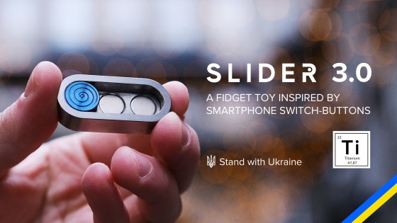 SLIDER 3.0: Titanium Toggle-Button Gadget