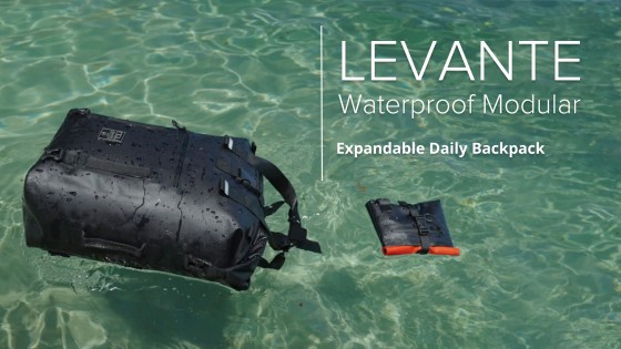 Levante I Waterproof Modular Expandable Daily Backpack