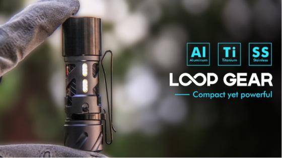 LOOP GEAR: Ultra Compact 360° Illuminating EDC Flashlight