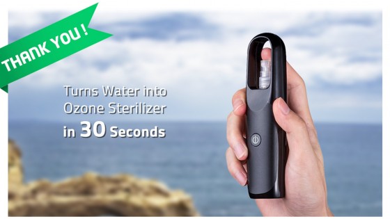 Super O, Turns Water into Ozone Sterilizer in 30 Seconds