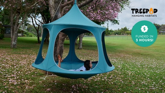 TreePod Canopy: A Spacious Cabana & Hammock Hybrid