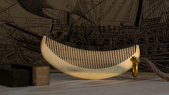 Quartermoon Comb by Oceanus Brass