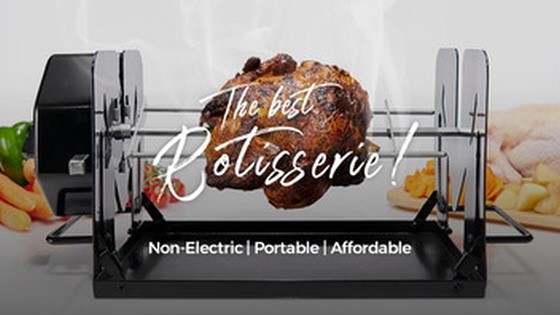 ROTO-Q 360 : The Non-Electric Rotisserie Cooking Machine