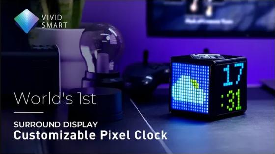 Pixeltime, Surround Display Pixel-Art Clock & Flip Timer