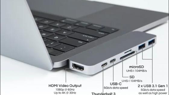 HyperDrive USB-C Hub for MacBook Pro 2016-2021