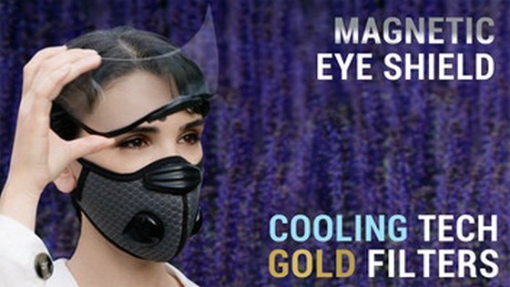 Breeze: the cooling face mask with gold and silver filters