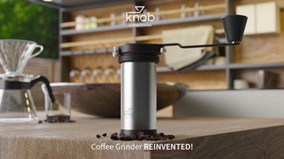 Knob Coffee Grinder | There is no axle!