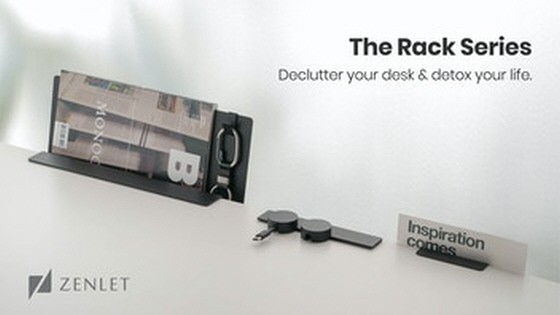 The Rack Series - Declutter your desk & detox your life.