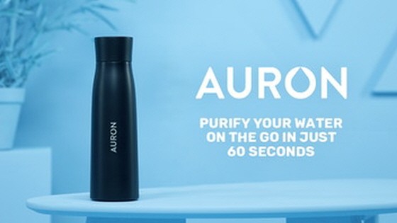 Auron - Self-Cleaning Water Purifying UV-C Smart Bottle