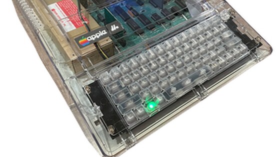 Mechanical Keyboard for the Apple IIe Computers CLEAR & GRAY