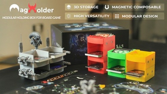 MagHolder—Multi-functional modular card-token holding box