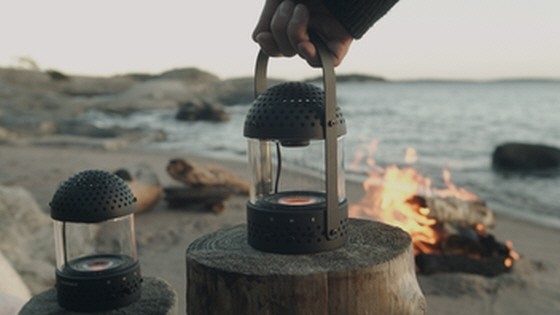 Light Speaker — A portable sound and light experience.