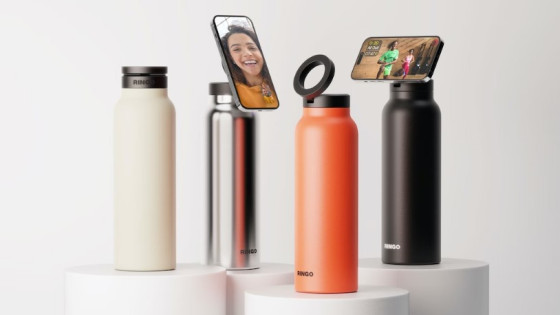 Ringo - The Water Bottle That Magnetically Holds Your Phone