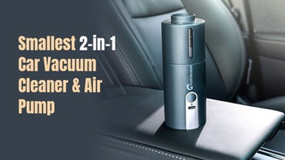 EVO CLEANER: Smallest 2-in-1 Car Vacuum Cleaner & Air Pump