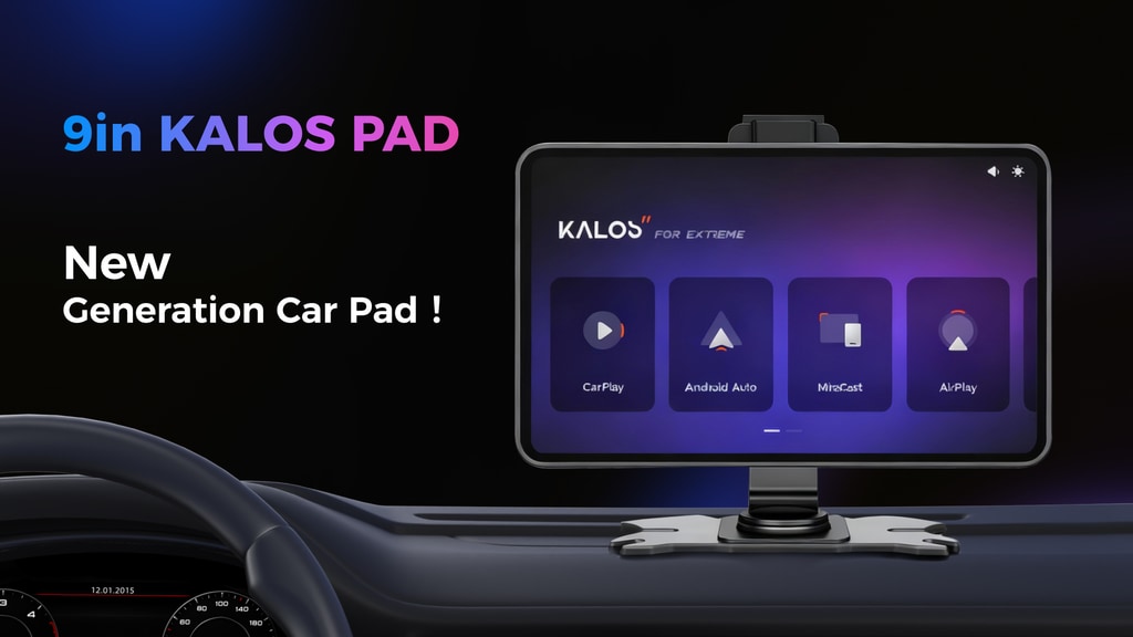 KALOS PAD:Upgrade Any Car with 4K Wireless Display & Cam Kit