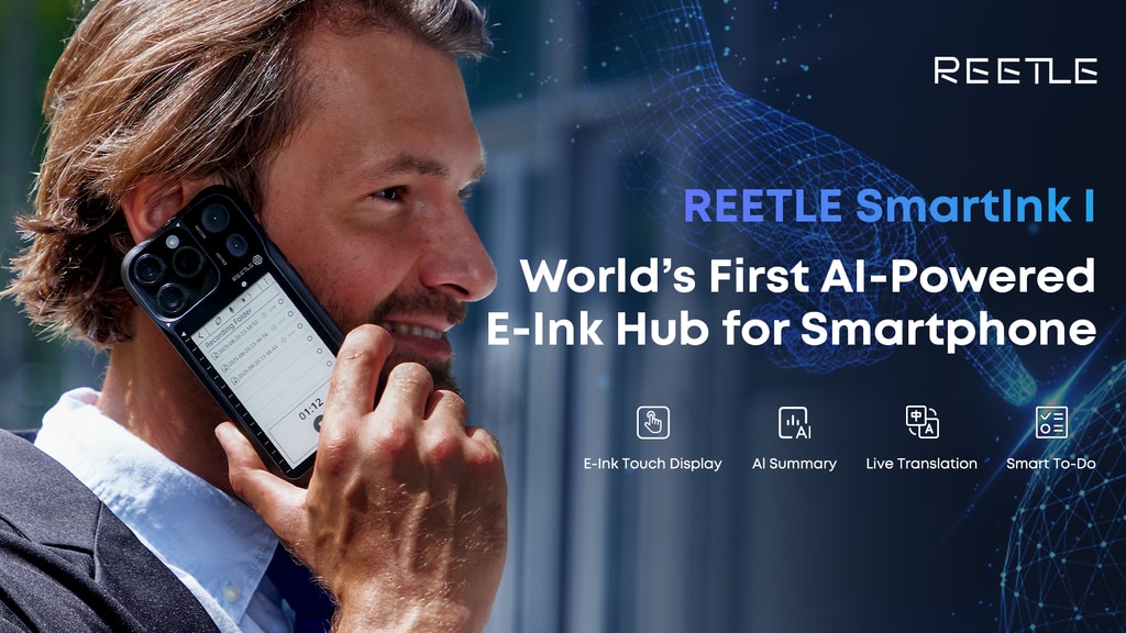 REETLE SmartInk I: World’s First AI E-Ink Hub for Smartphone