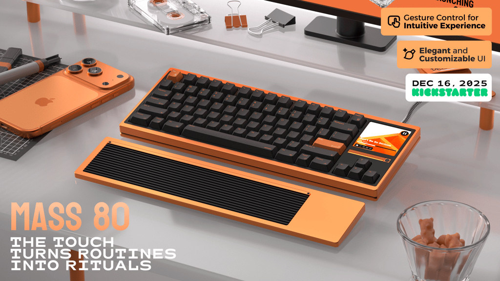 MASS 80: The Smartest Keyboard with Interactive Screen