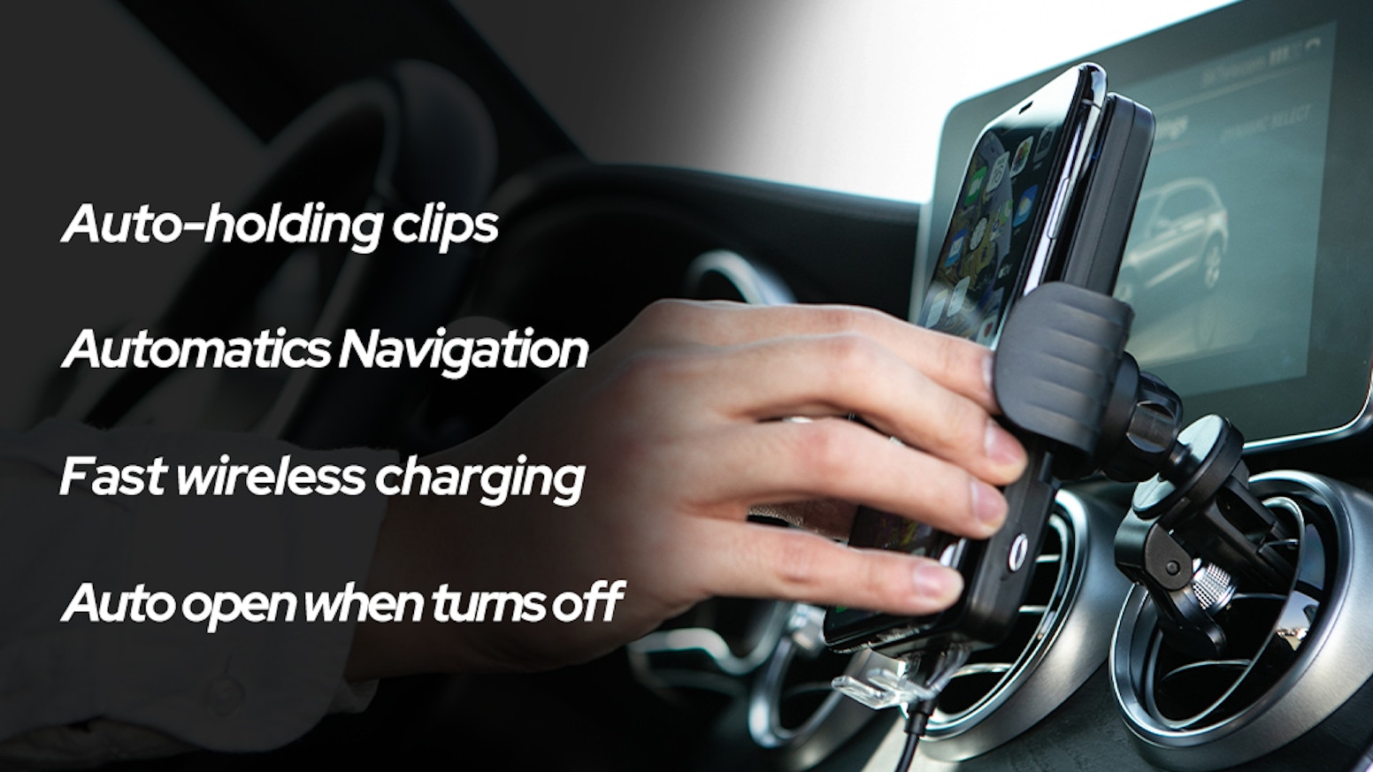 XCAN: Smartest Auto-Navigation & Wireless Charger Car Mount