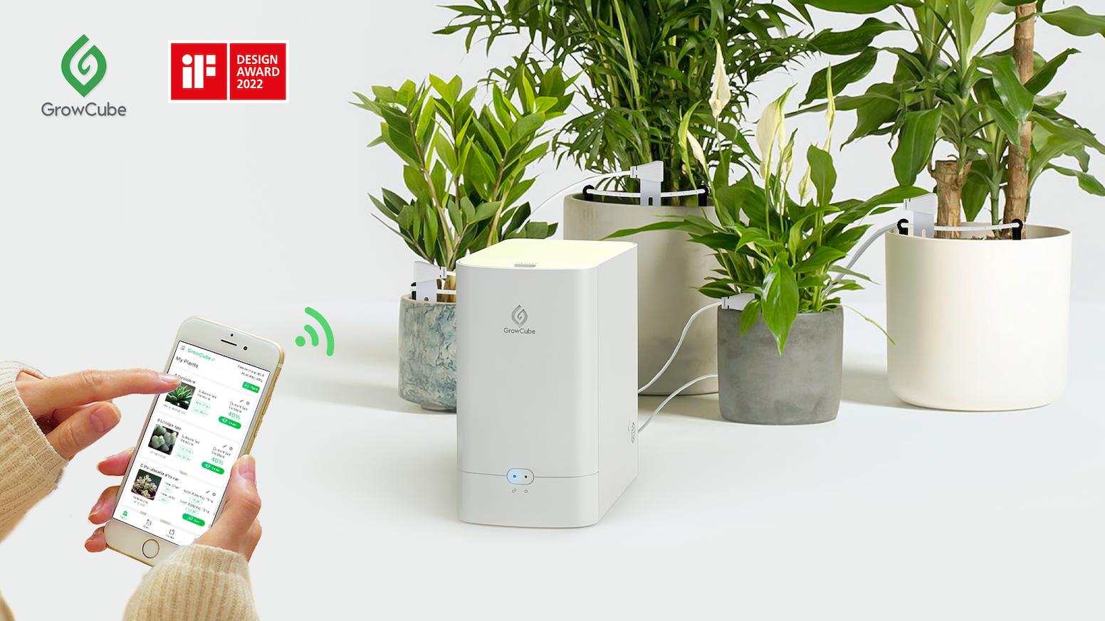 GrowCube - A smart watering kit grows your plants like a pro