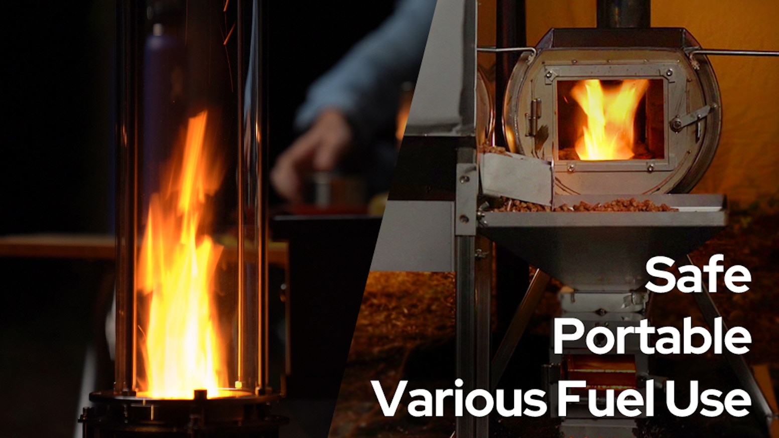 Dy Stove: Portable Wood & Pellet Burning Camping Stove