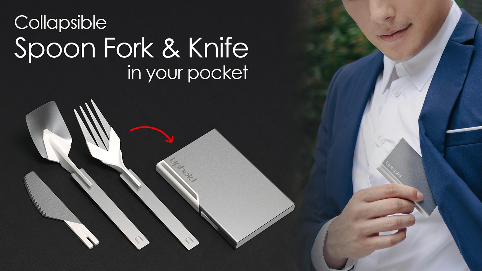 Uphold - Pocket-Size Reusable Folding Travel Cutlery