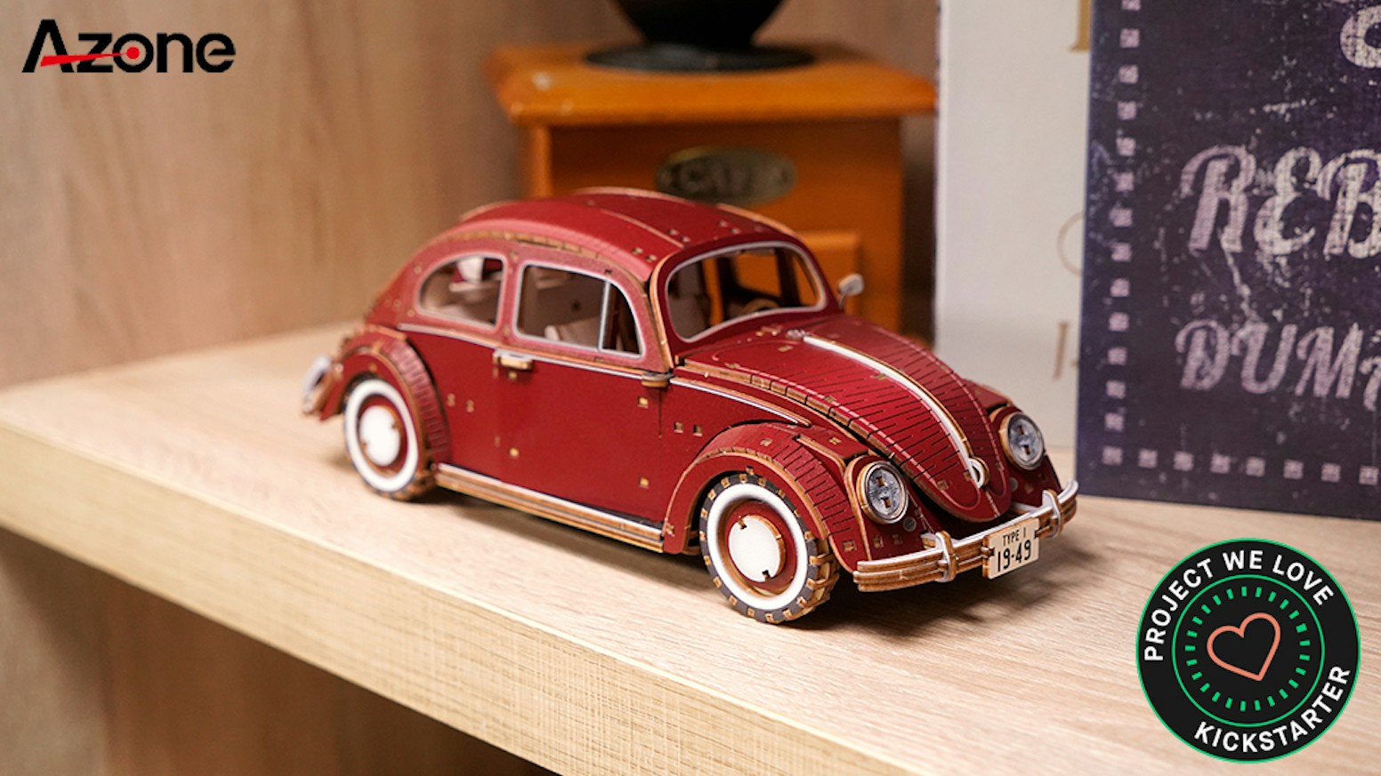 Azone wa-gu-mi: Volkswagen Type 1 Beetle Wooden Puzzle